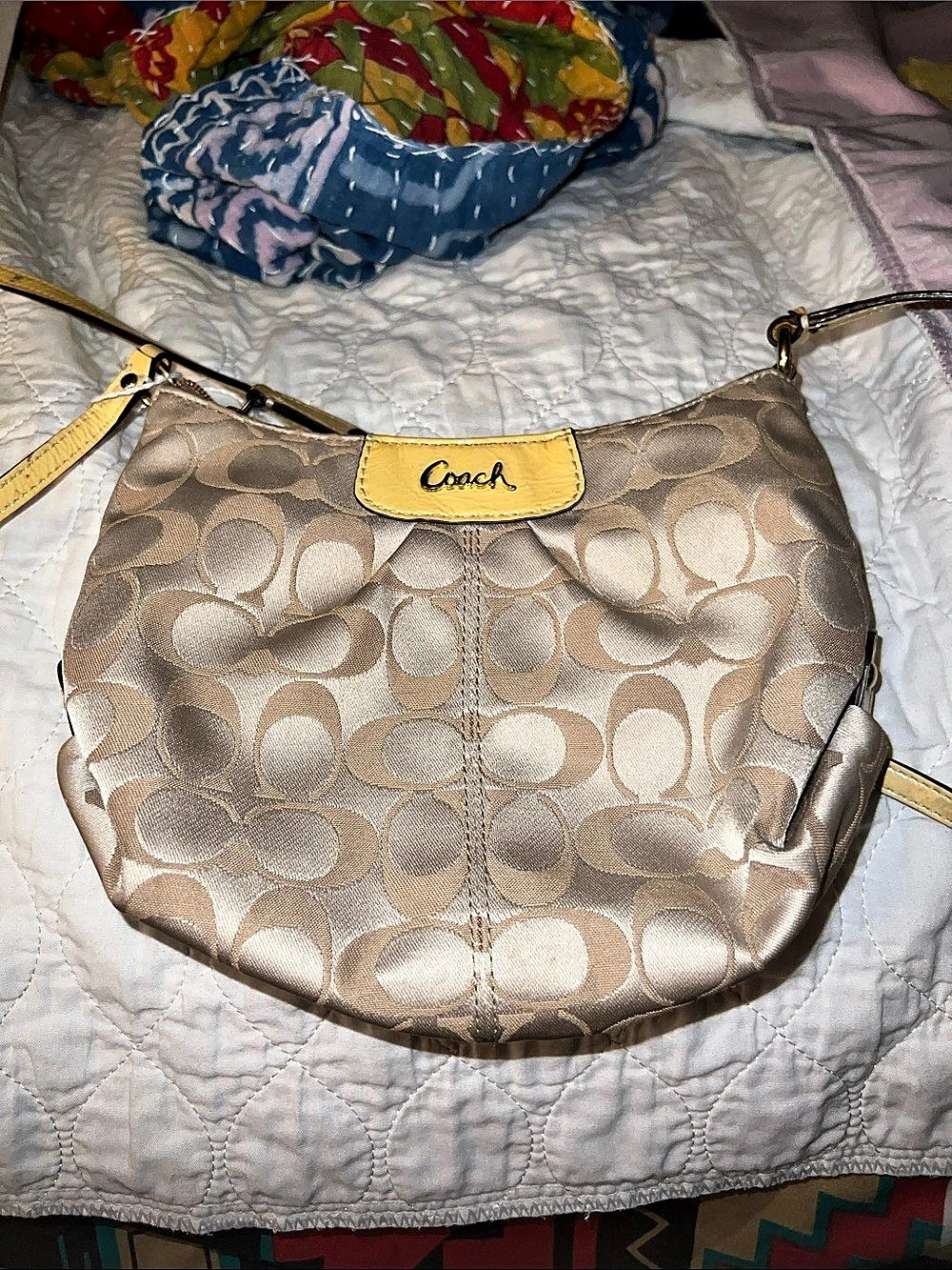 Coach Crossbody Bag in Brown & Cream
